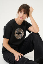 Load image into Gallery viewer, Culture Leopard Lips T-Shirt - 2 Colours
