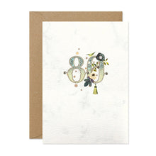 Load image into Gallery viewer, Stephanie Davies 80 Age Number Card
