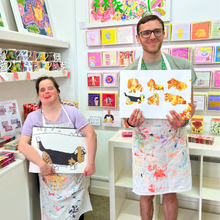 Load image into Gallery viewer, Arthouse Unlimited Happy Hounds Chocolate
