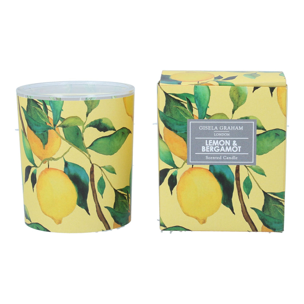 Gisela Graham Lemon Tree Scented Candle Pot