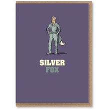 Load image into Gallery viewer, Silver Fox Birthday Card
