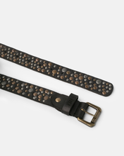 Load image into Gallery viewer, BIBA Black Lovington Stars Leather Belt - 3 Lengths
