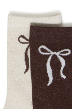 Load image into Gallery viewer, B Young Vilaine Bow Socks 2 Pack - 2 colours
