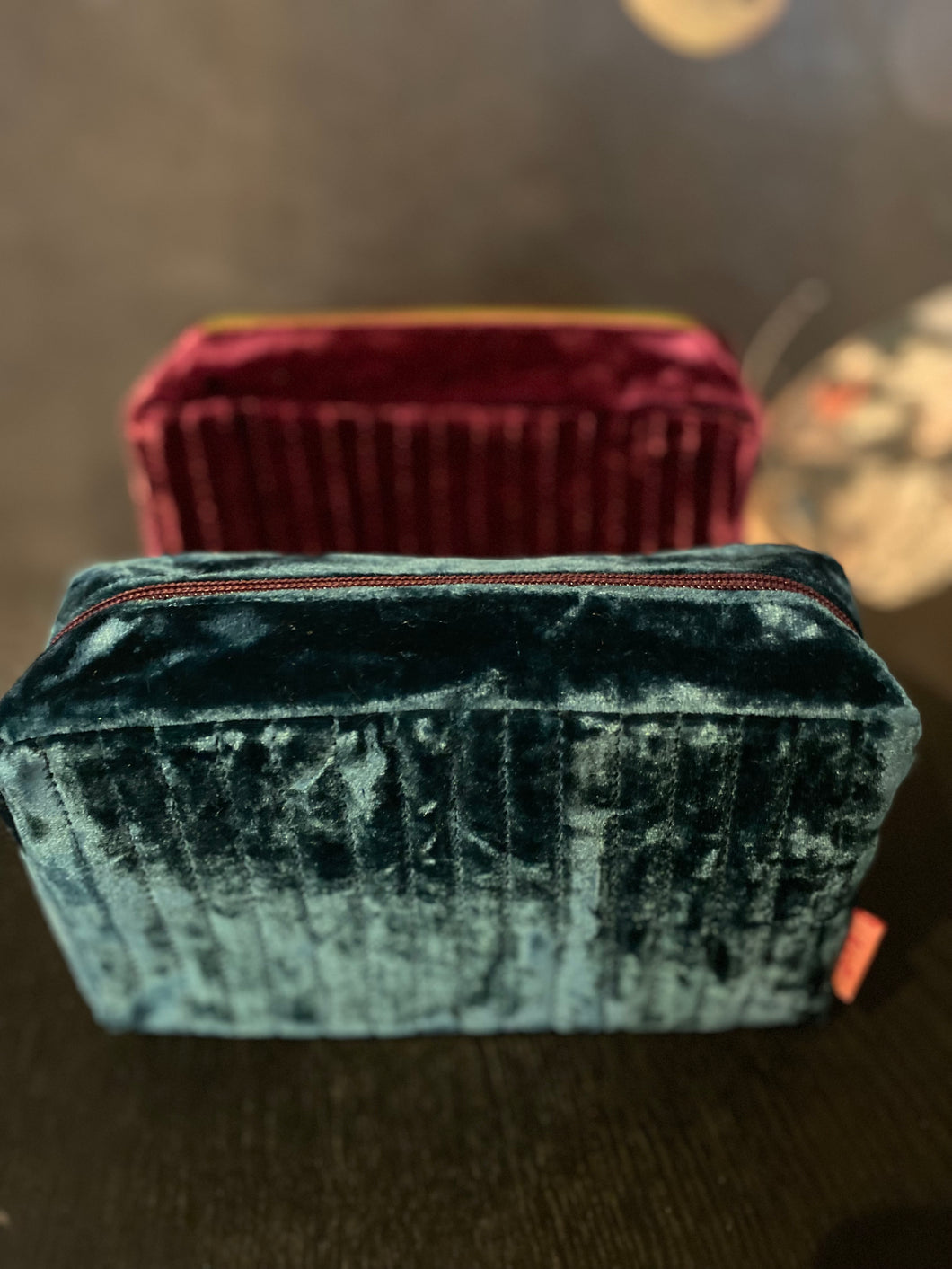 Velvet Cosmetic Purse - 2 Colours