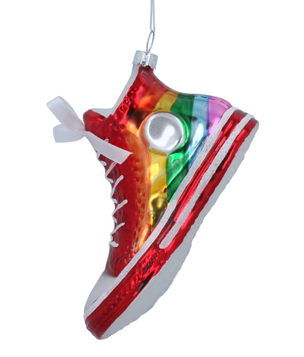 Gisela Graham Hightop Glass Christmas Decoration
