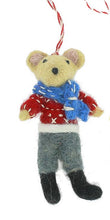 Load image into Gallery viewer, Mouse Family Felt Christmas Decorations - 4 Variants
