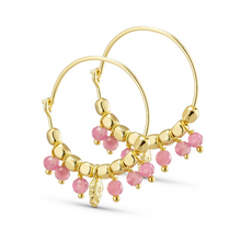 Load image into Gallery viewer, Pure by Nat Gemstone Hoop Earrings
