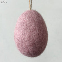 Load image into Gallery viewer, East of India Plain Pink Felt Egg Easter Decs
