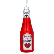 Load image into Gallery viewer, Gisela Graham Ketchup Bottle Glass Christmas Decoration
