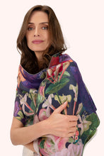 Load image into Gallery viewer, Powder Autumn Posy Wrap Scarf
