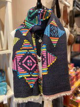 Load image into Gallery viewer, Ombré Aztec Navy Mix Scarf
