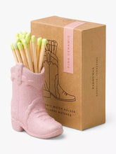 Load image into Gallery viewer, Paddywax Cowboy Boot Match Holder - Pink
