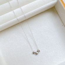 Load image into Gallery viewer, Triple Threaded Heart Necklace - Silver
