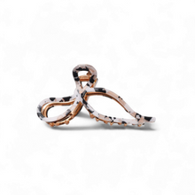 Load image into Gallery viewer, Ribbon Hair Claw - Pink &amp; Black
