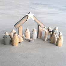 Load image into Gallery viewer, East of India Natural Nativity Set
