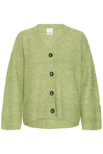 Load image into Gallery viewer, ICHI Baling Cardigan - Sage Green / Violet Blue
