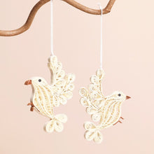 Load image into Gallery viewer, Quilled Dove Christmas Decoration
