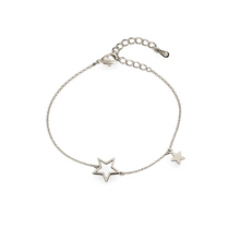 Load image into Gallery viewer, Five Little Flower Bracelet - Gold or Silver
