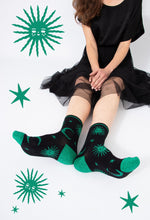 Load image into Gallery viewer, Sock Talk Celestial Bamboo Glitter Socks - 3 Colours

