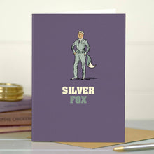 Load image into Gallery viewer, Silver Fox Birthday Card
