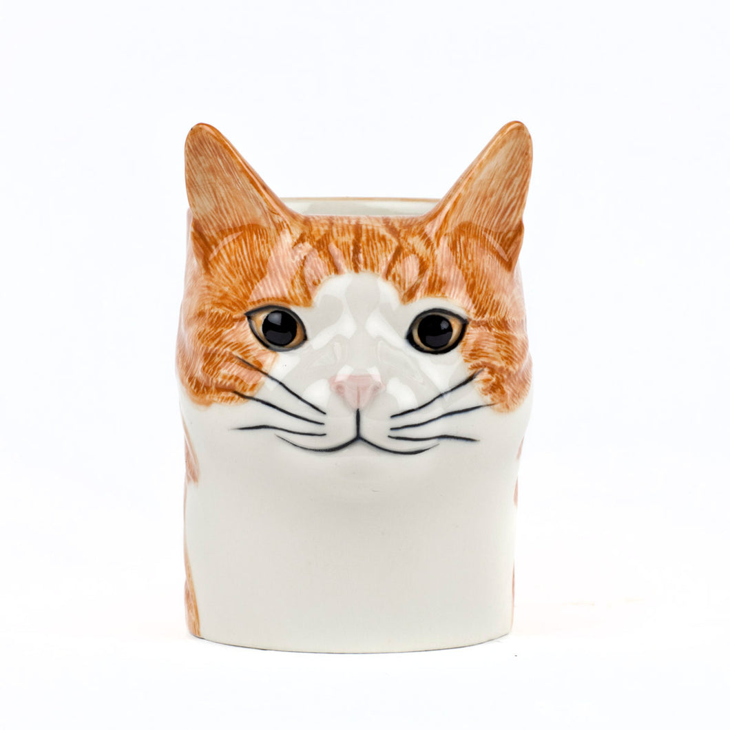 Quail Cat Pencil Pot - Squash