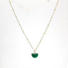 Load image into Gallery viewer, Annabella Moore Green Onyx Gemstone Necklace in a Bottle
