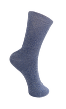 Load image into Gallery viewer, Black Colour DK Plain Glitter Socks - 4 Colours
