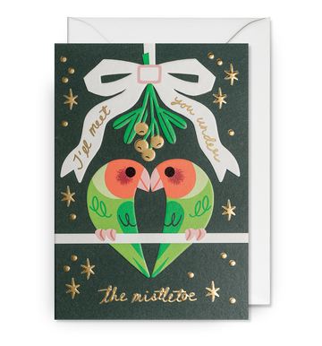 Under The Mistletoe - Greetings Card