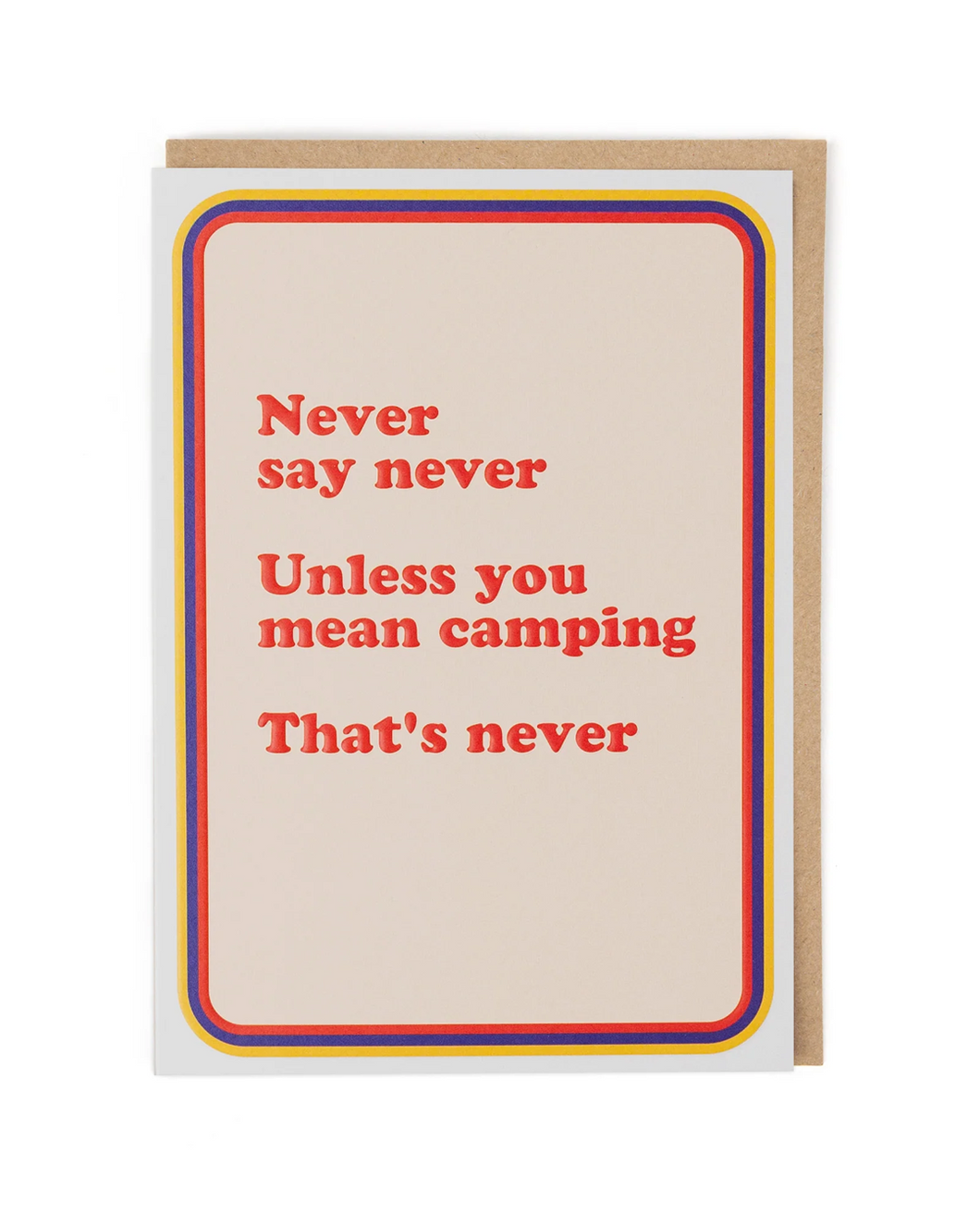 Camping Greeting Card