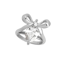 Load image into Gallery viewer, Amelia Scott Bow CZ Ring - Silver
