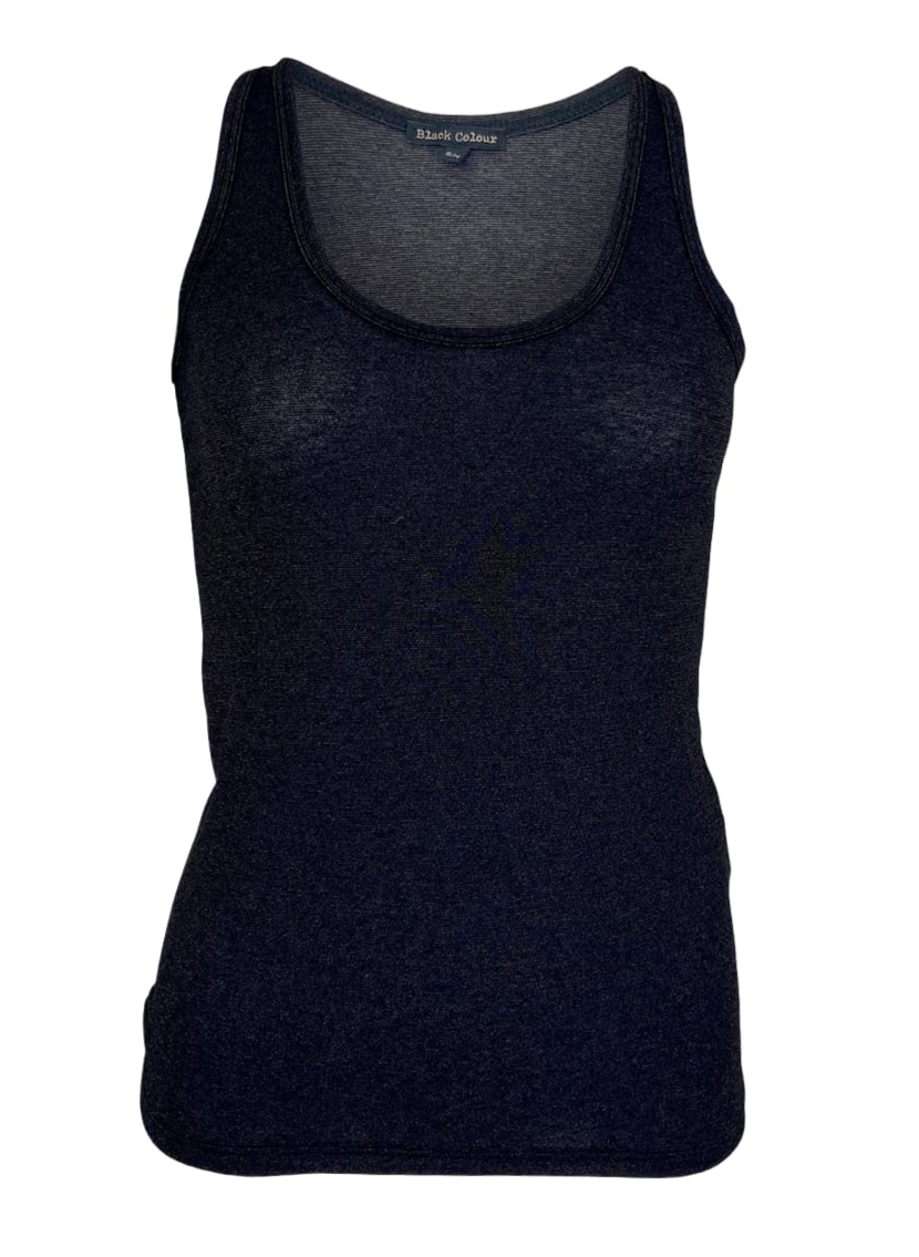 Black Colour DK Lurex Vest - 4 Colours