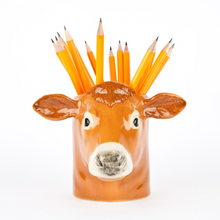 Load image into Gallery viewer, Quail Jersey Cow Pencil Pot

