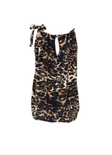 Load image into Gallery viewer, Black Colour DK Leopard Luna Bow Top
