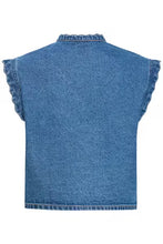 Load image into Gallery viewer, Ichi Palou Denim Vest Top
