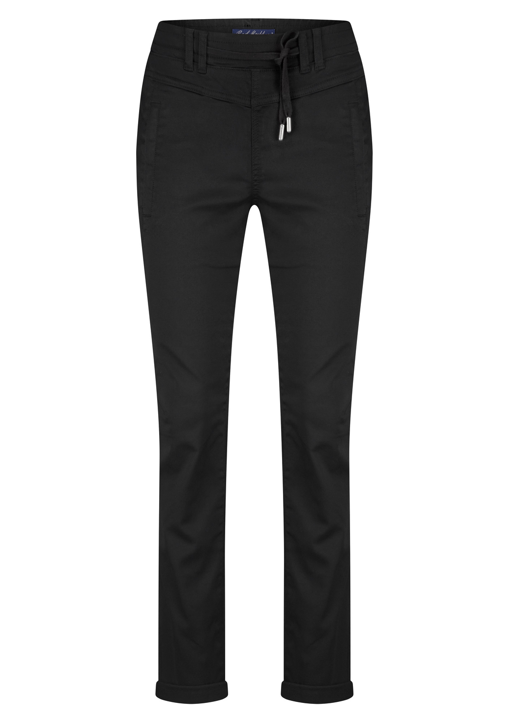 Red Button Black Tessy Joggers
