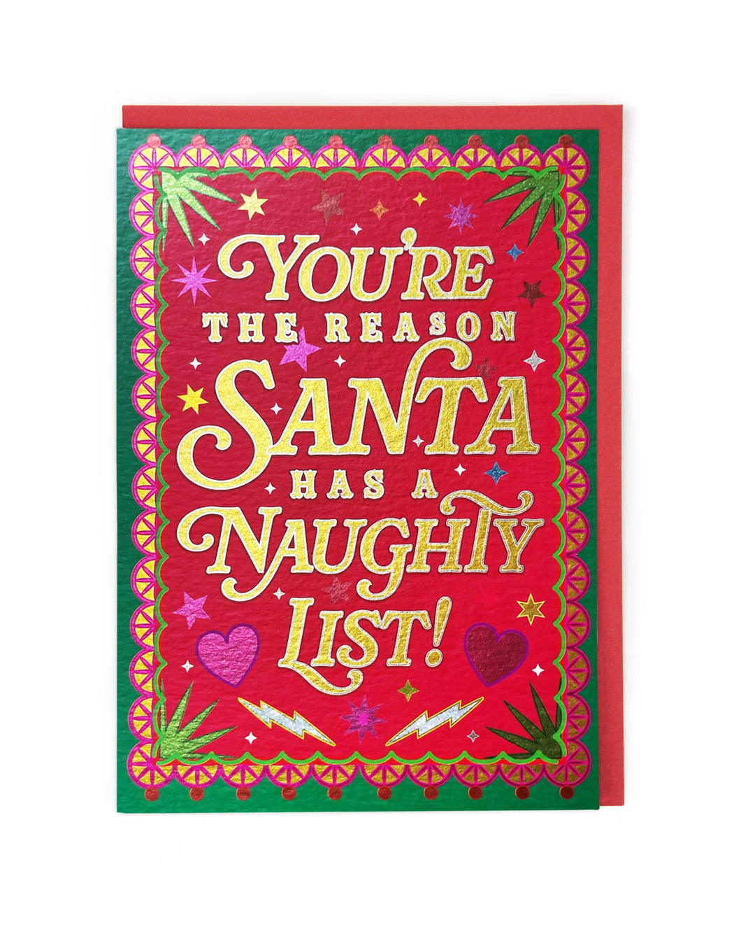 Naughty List Christmas Card