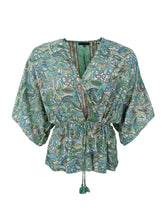 Load image into Gallery viewer, Black Colour DK Luna V-Neck Blouse
