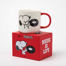 Load image into Gallery viewer, Snoopy Music Is Life Mug - Vinyl
