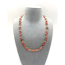 Load image into Gallery viewer, Square Shape Coloured Acrylic Stones Necklace - 4 colours available

