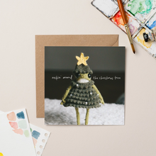 Load image into Gallery viewer, Rockin’ Around Christmas Frog Greeting Card
