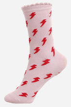 Load image into Gallery viewer, Sock Talk Lightning Glitter Socks - 2 Colours
