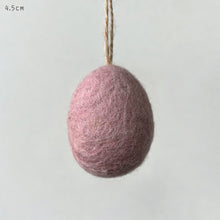 Load image into Gallery viewer, East of India Plain Pink Felt Egg Easter Decs

