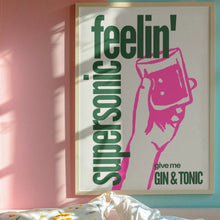 Load image into Gallery viewer, Feeling Supersonic Oasis Inspired Print A4
