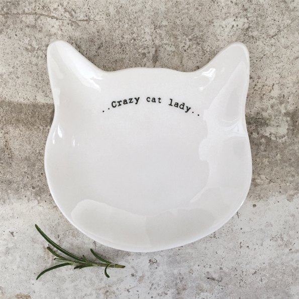 East of India Crazy Cat Lady Trinket Dish