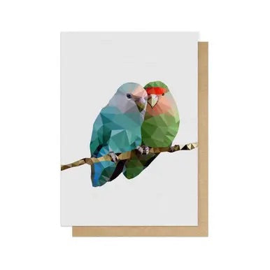 Two Love Birds - Greeting Card