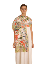 Load image into Gallery viewer, Powder Folky Floral Coconut Cotton Scarf
