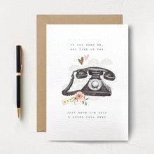 Load image into Gallery viewer, Stephanie Davies A Phone Call Away Greeting Card
