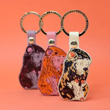 Load image into Gallery viewer, Ark Colour leather Guinea pig keyring
