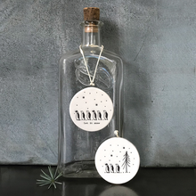Load image into Gallery viewer, East of India Flat Porcelain Bauble - Let it Snow
