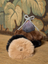 Load image into Gallery viewer, Black Colour Small Soft Fur Scrunchie - 2 Colours
